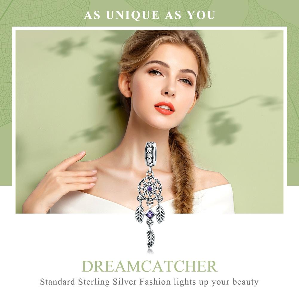 925 Sterling Silver Dream Catcher Bracelet Beads 4