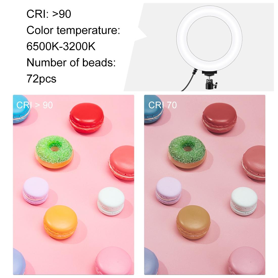 16cm Usb Led Ring Light with Tripod and 3 Modes - Black 4