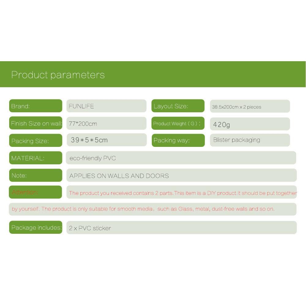 2-piece Diy 3d Door Sticker Set for Creative Home Decor 8