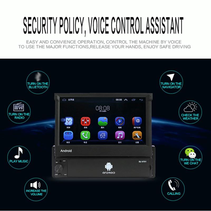 7 Inch Car Android Radio Receiver Fm / Bluetooth / Tf / Gps / Wifi 2Gb + 32Gb 7