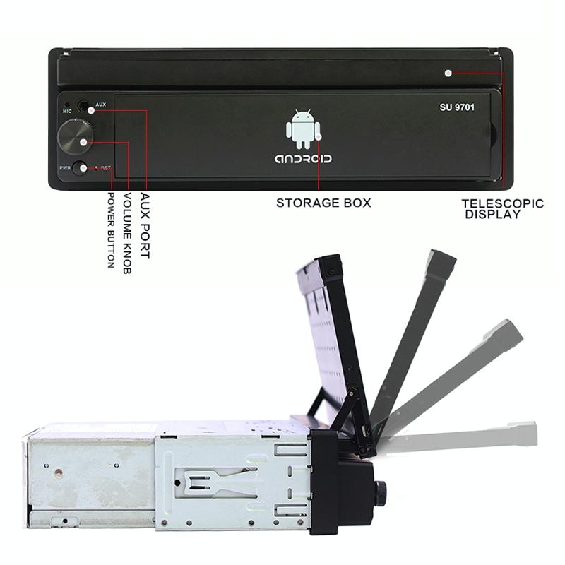 7 Inch Car Android Radio Receiver Fm / Bluetooth / Tf / Gps / Wifi 2Gb + 32Gb 9