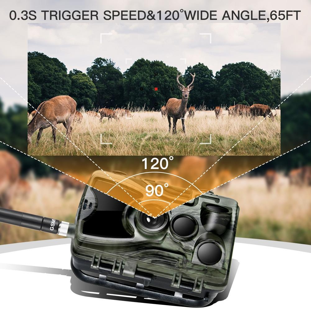 Waterproof 3G Hunting Trail Camera With Night Vision And 120 Degree Pir Angle 4