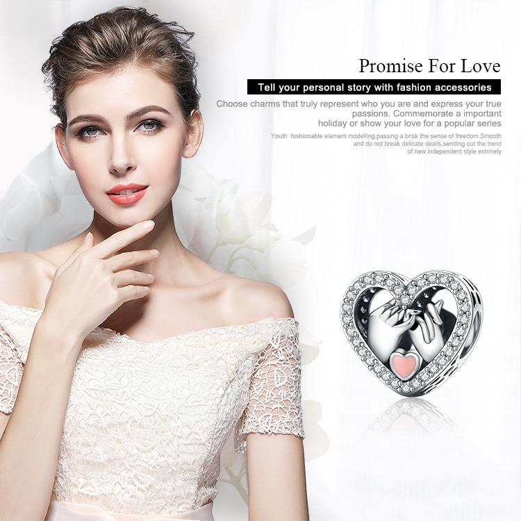 925 Sterling Silver Heart Diamond Accessories 4