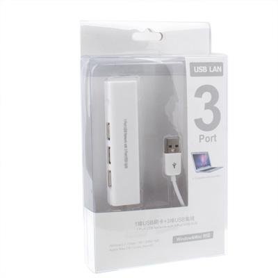Usb Network Adapter With 3-Port Hub & Rj45 Ethernet 5