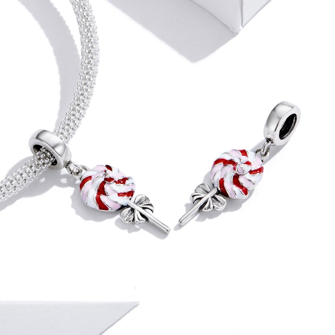 925 Sterling Silver Colorful Lollipop Pendant 4