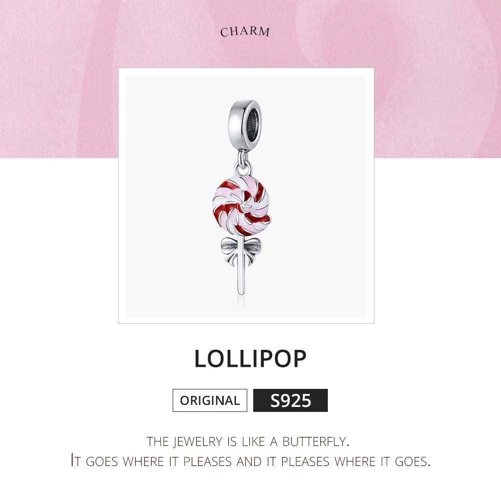 925 Sterling Silver Colorful Lollipop Pendant 5