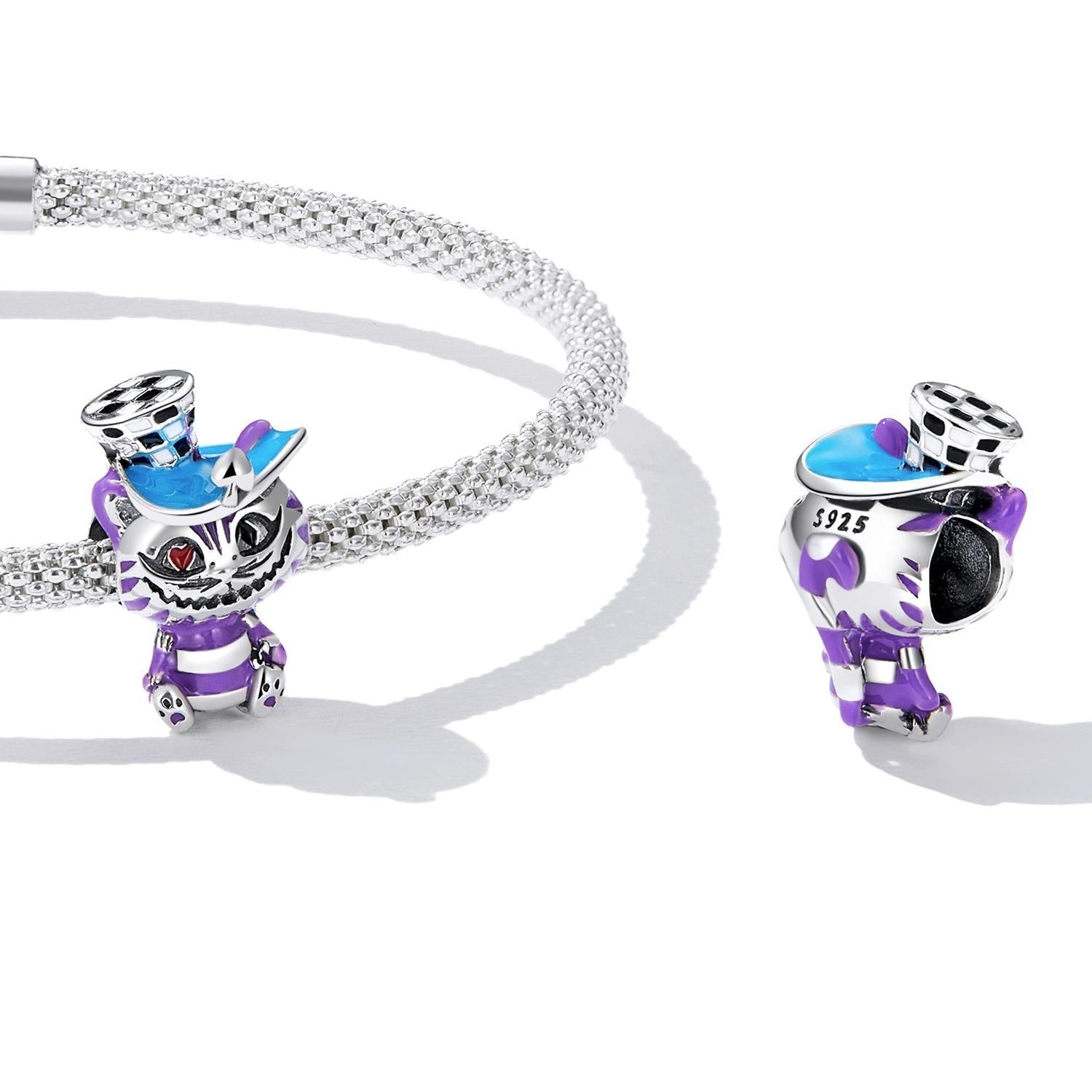 925 Sterling Silver Cat Bead For Diy Bracelet Or Necklace 6