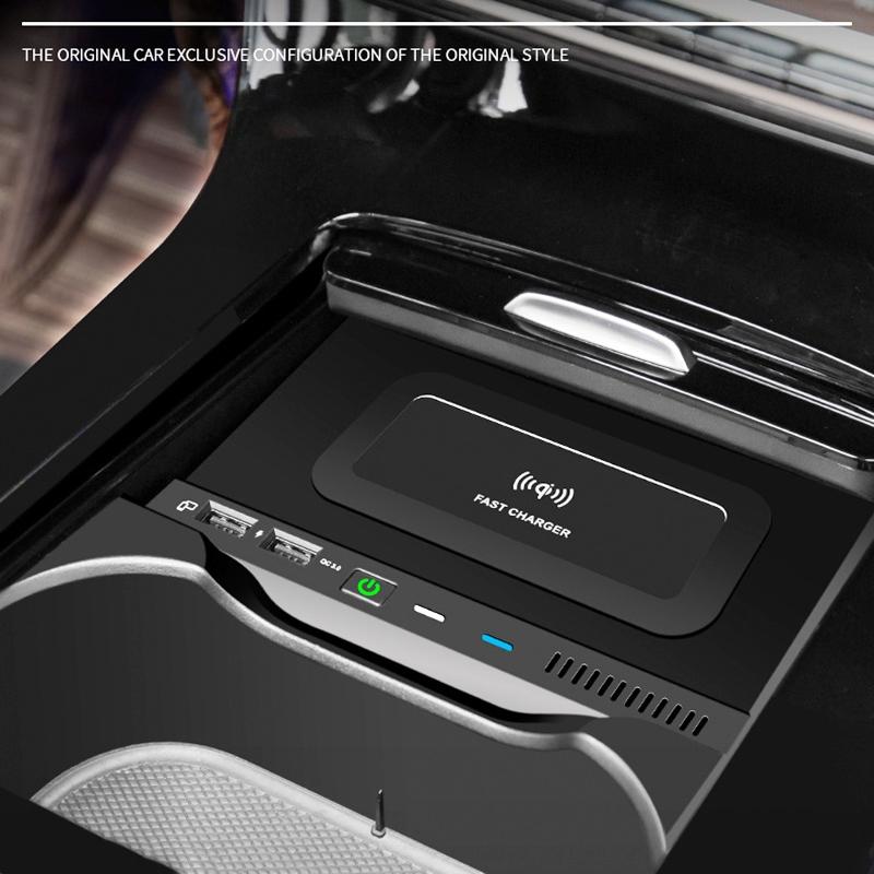 10w Wireless Charger for Mercedes-benz a Class 2019-2022 - Qi Standard Quick Charging 5