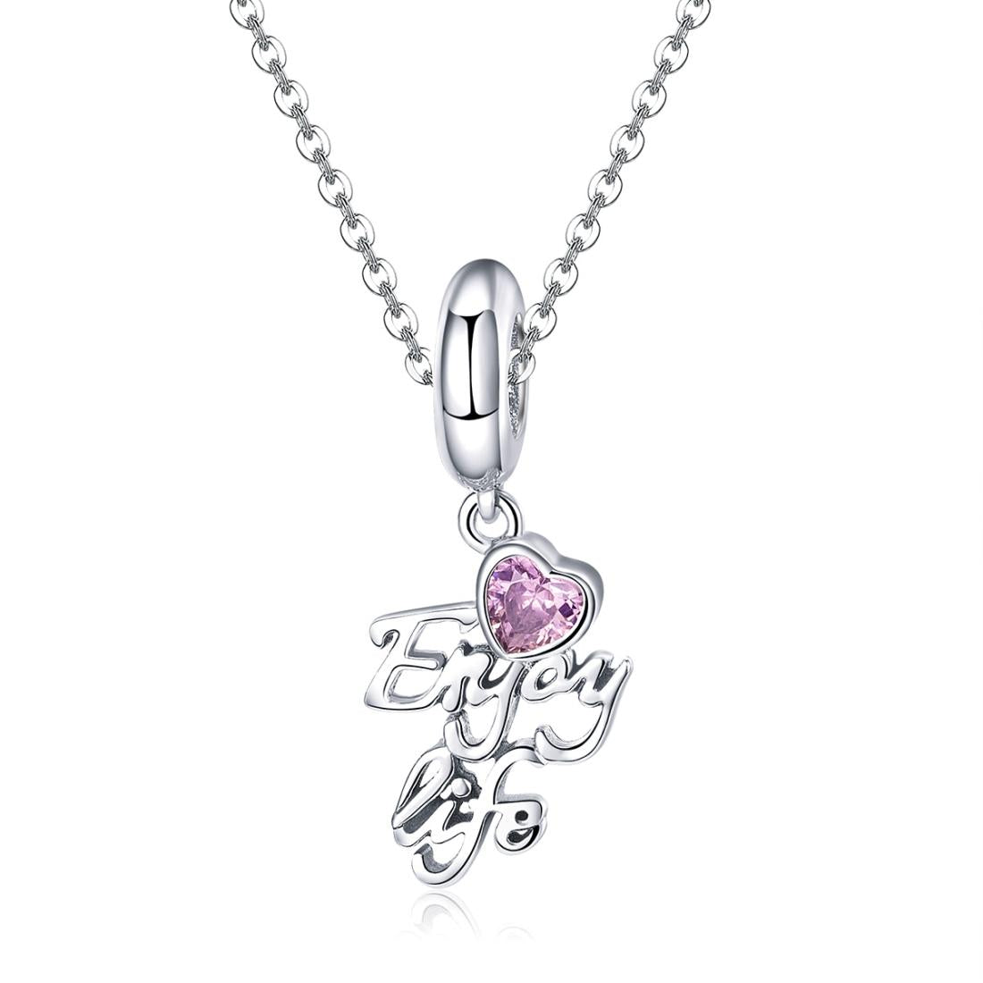 925 Sterling Silver Love Life Pendant For Diy Necklace / Bracelet 3