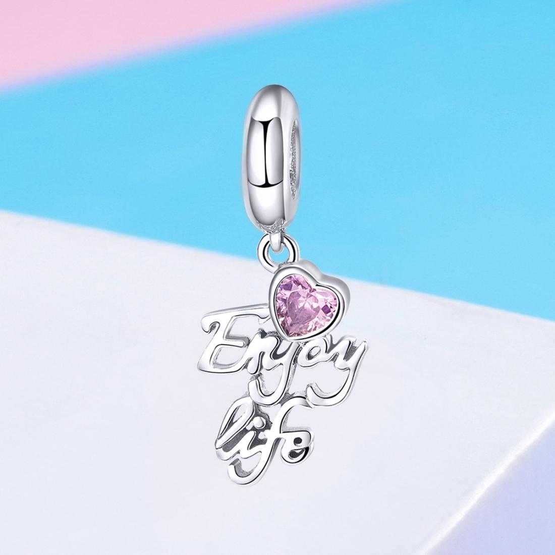 925 Sterling Silver Love Life Pendant For Diy Necklace / Bracelet 6