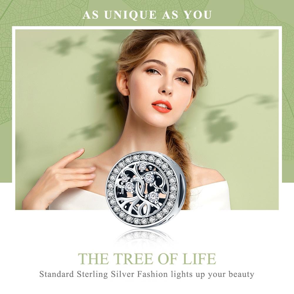 925 Sterling Silver Tree Of Life Beaded Bracelet 4