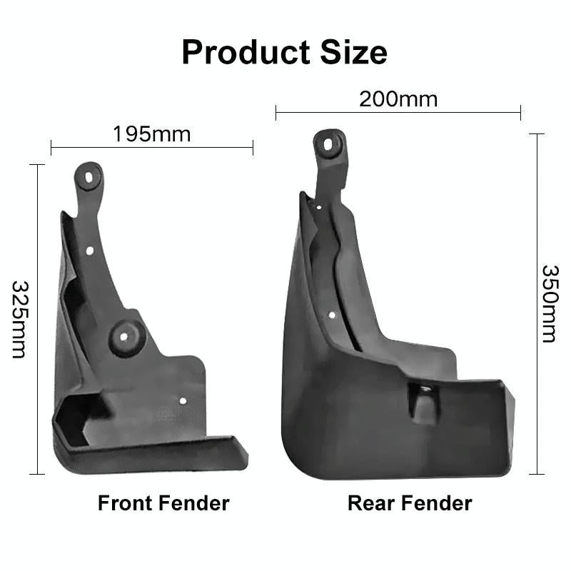 For Toyota Rav4 2019 4Pcs / Set Car Auto Soft Plastic Splash Flaps Fender Guard With Pedal 4