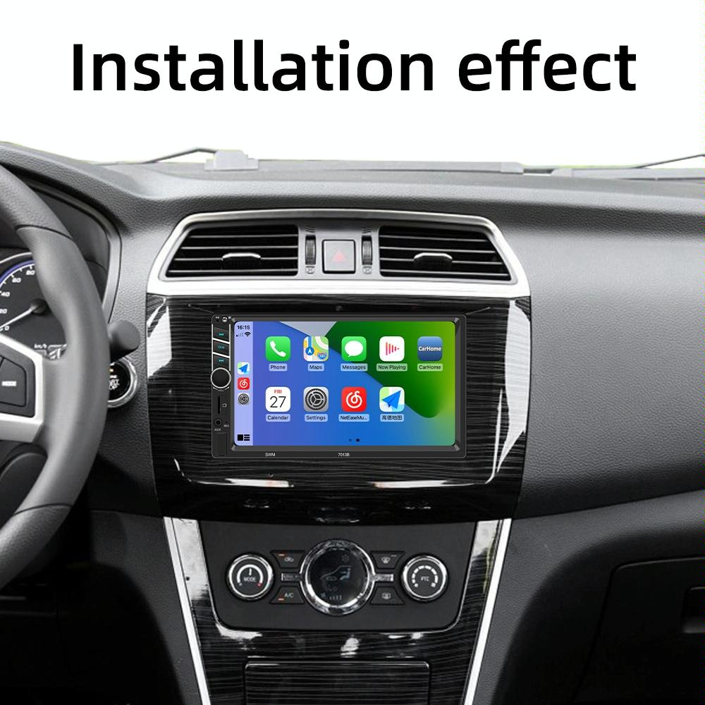 7 Inch Car Radio Receiver Mp5 Player Fm & Bluetooth & Tf Card & Phone Link & Wired Carplay 8