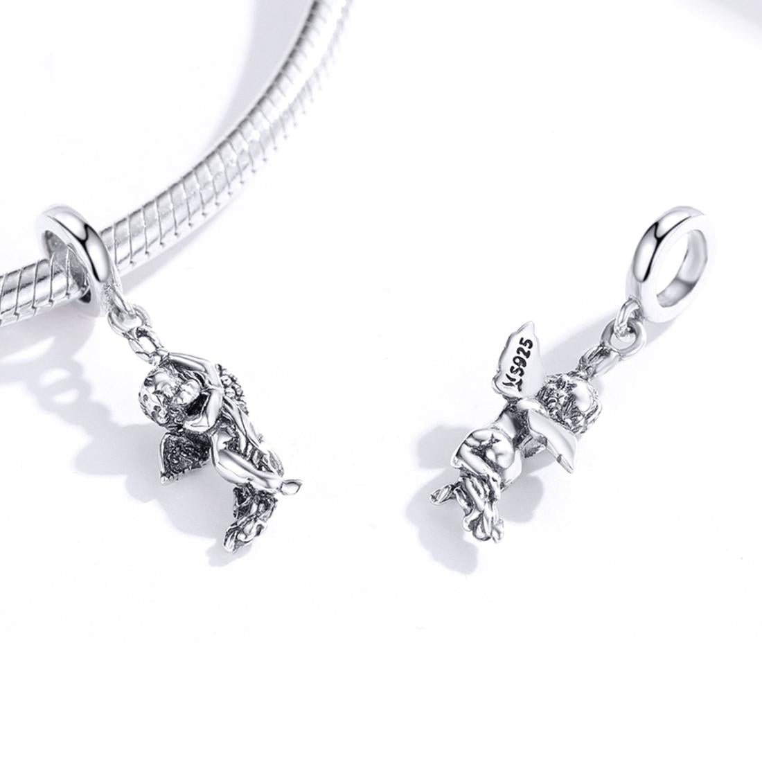 925 Sterling Silver Handmade Cupid Pendant Diy Accessory 7