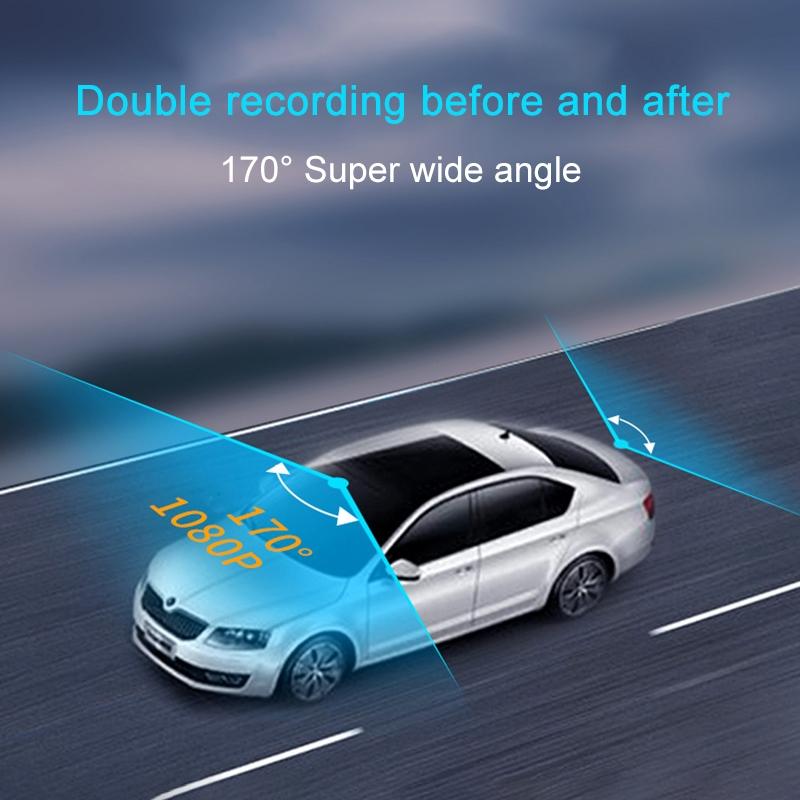 1080p Hd Dual Record Night Vision Driving Recorder - 4 Inch 6
