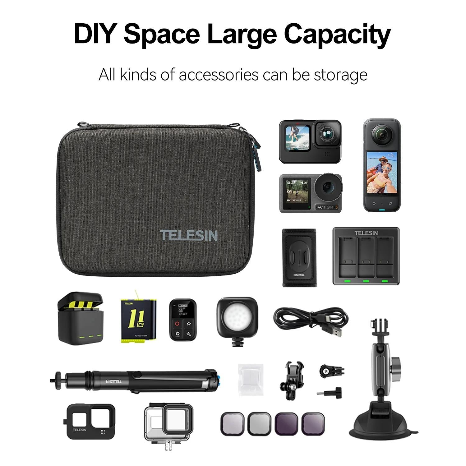 Universal Sports Camera Storage Bag - Medium Size 4