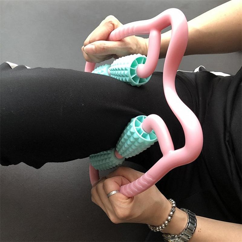 Manual Plastic Steering Wheel Leg Roller Massager Random Colour 4