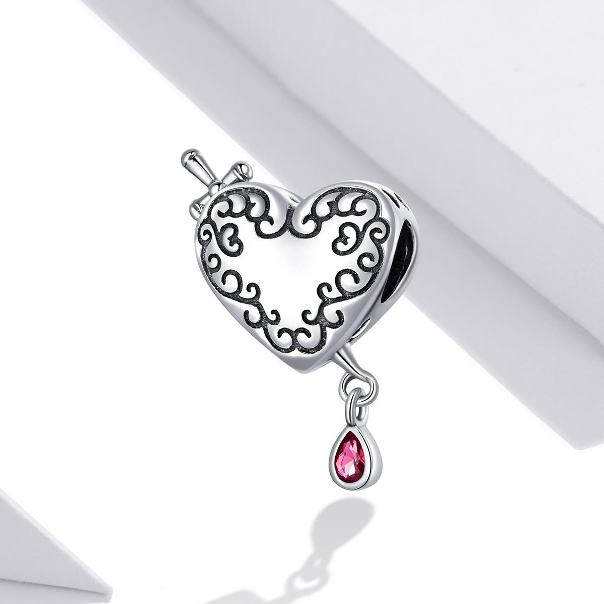 925 Sterling Silver Cupid Heart Beads For Diy Bracelets & Necklaces 3