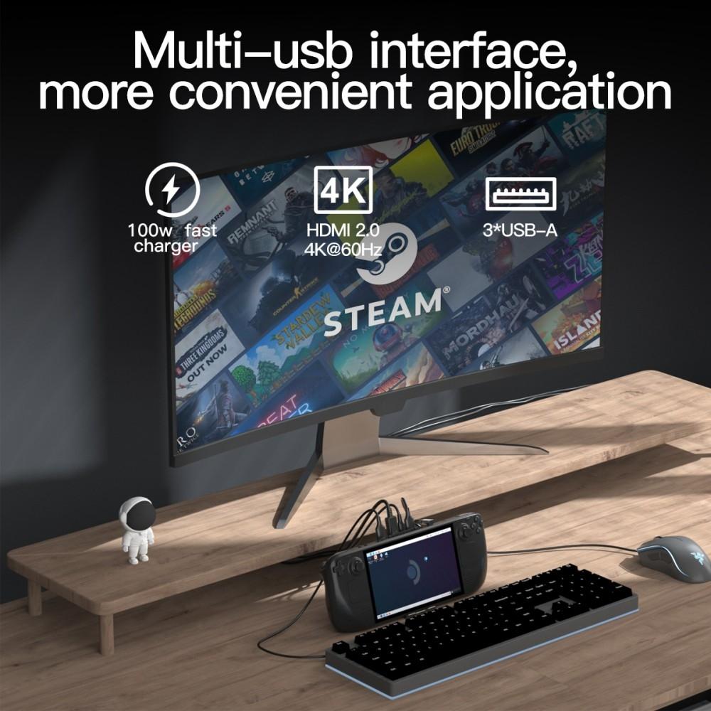 5-in-1 Docking Station for Steam Deck - 4k / 60hz Support 7