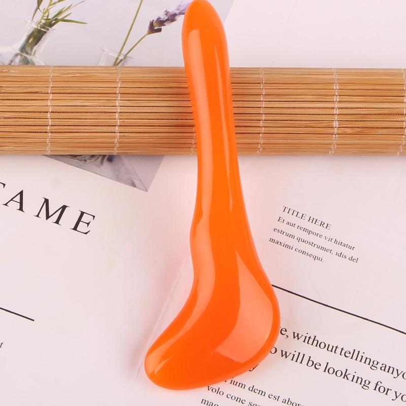 Facial Tendon Stick For Massage And Acupuncture Resin Scraping Sheet For Beauty Salon And Shave Board Yellow Relaxing Stick 3