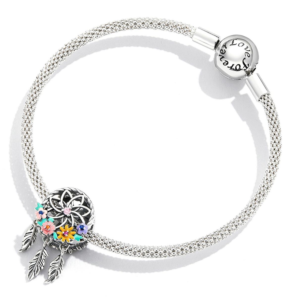 925 Sterling Silver Dream Catcher Bracelet / Necklace Beads 7