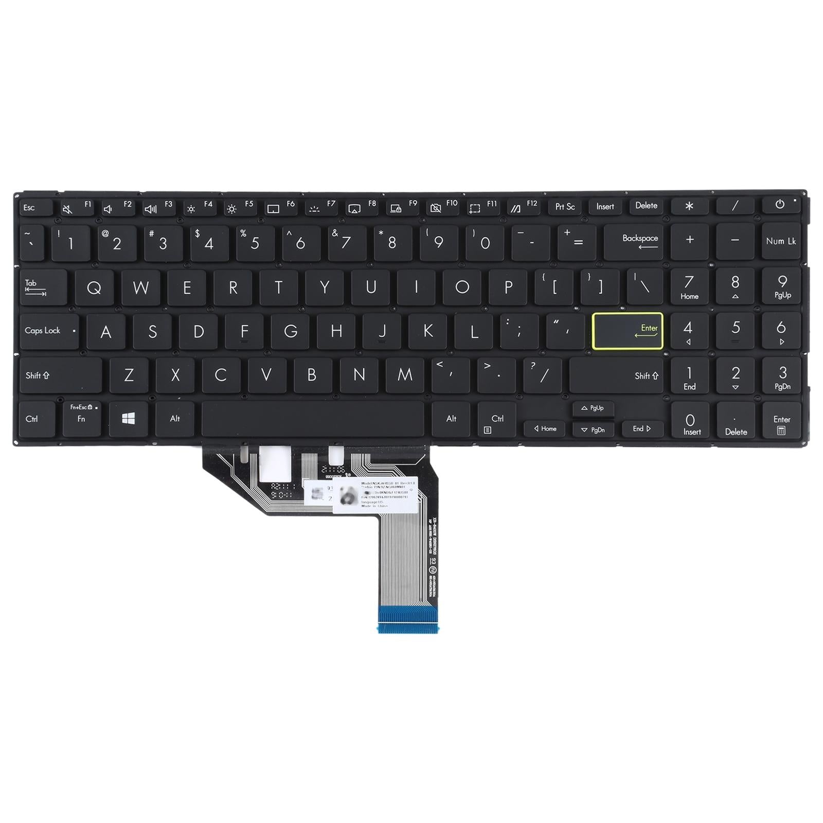 Us Version Backlit Keyboard for Asus Vivobook S15 X513 3