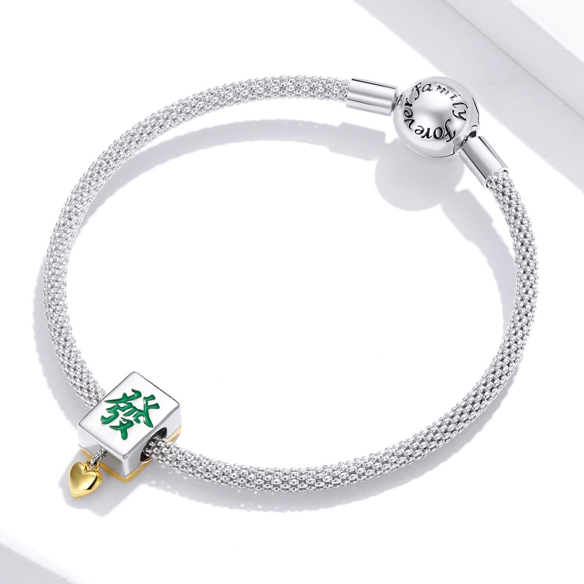 925 Sterling Silver Mahjong Beads For Diy Bracelets & Necklaces 8