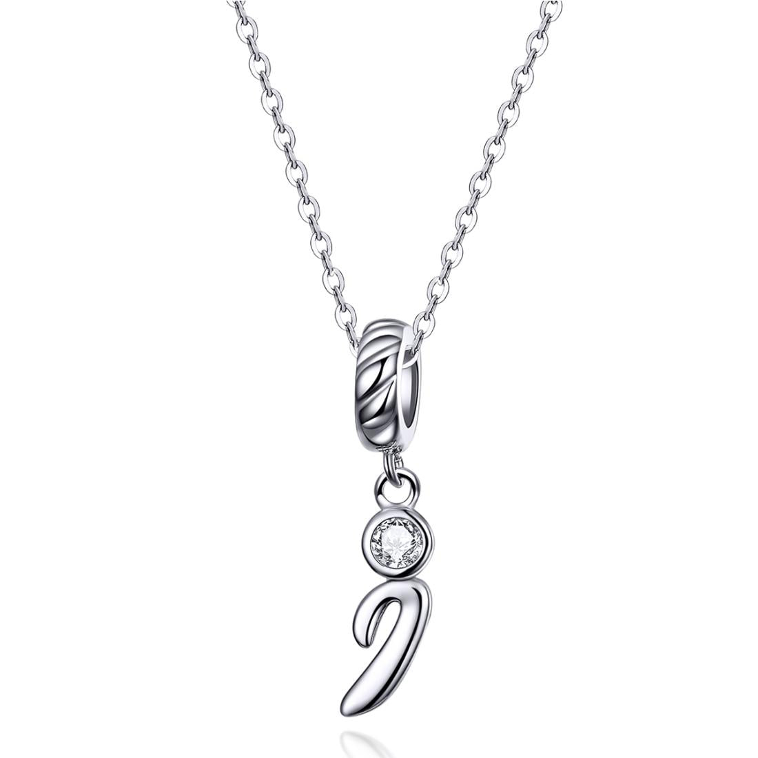 925 Sterling Silver Letter Pendant For Diy Bracelet Or Necklace Style - I 4