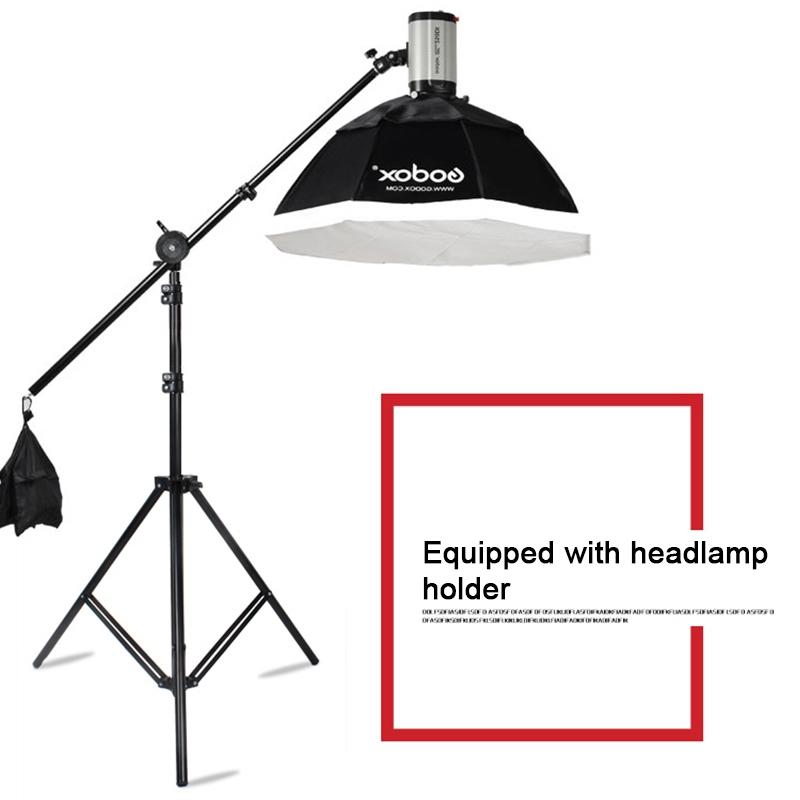 Professional Aluminum Lighting Stand For Studio Flash - 68-200Cm Height Black 7