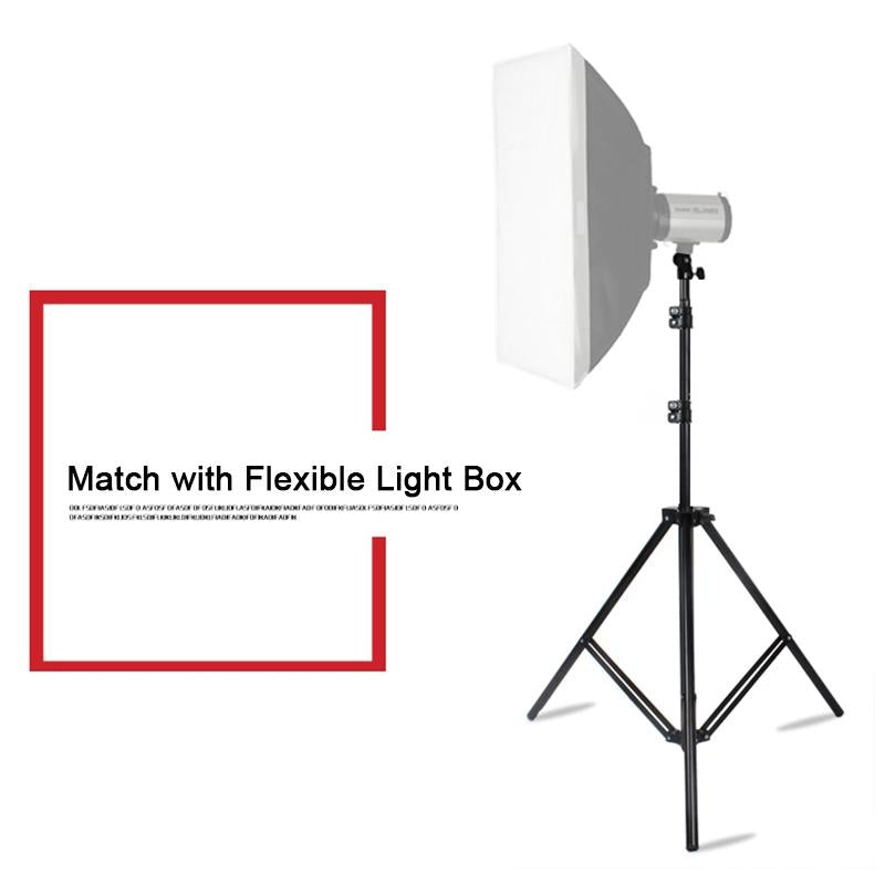 Professional Aluminum Lighting Stand For Studio Flash - 68-200Cm Height Black 9