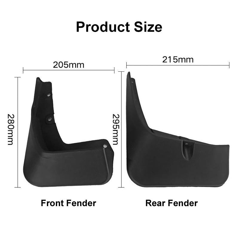 For Suzuki Vitara 2016-2019 4Pcs / Set Car Auto Soft Plastic Splash Flaps Fender Guard 4