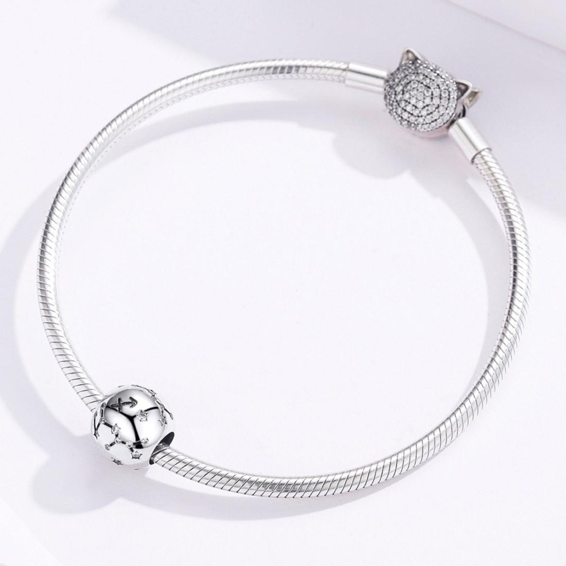 925 Sterling Silver Zodiac Beaded Bracelet Style - Sagittarius 7