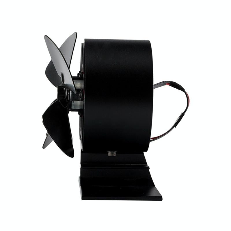8-blade Double Head Heat Powered Stove Fan - Aluminum 5