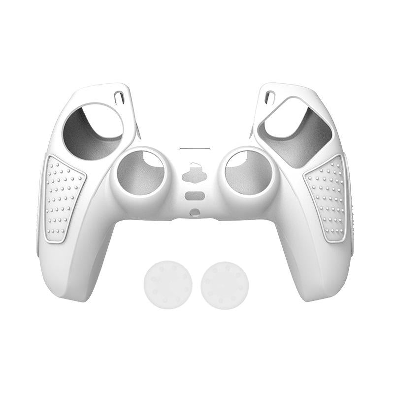 Black Silicone Protective Case for Ps5 Gamepad - Anti-skid Cover - Black + 8 Hats 8