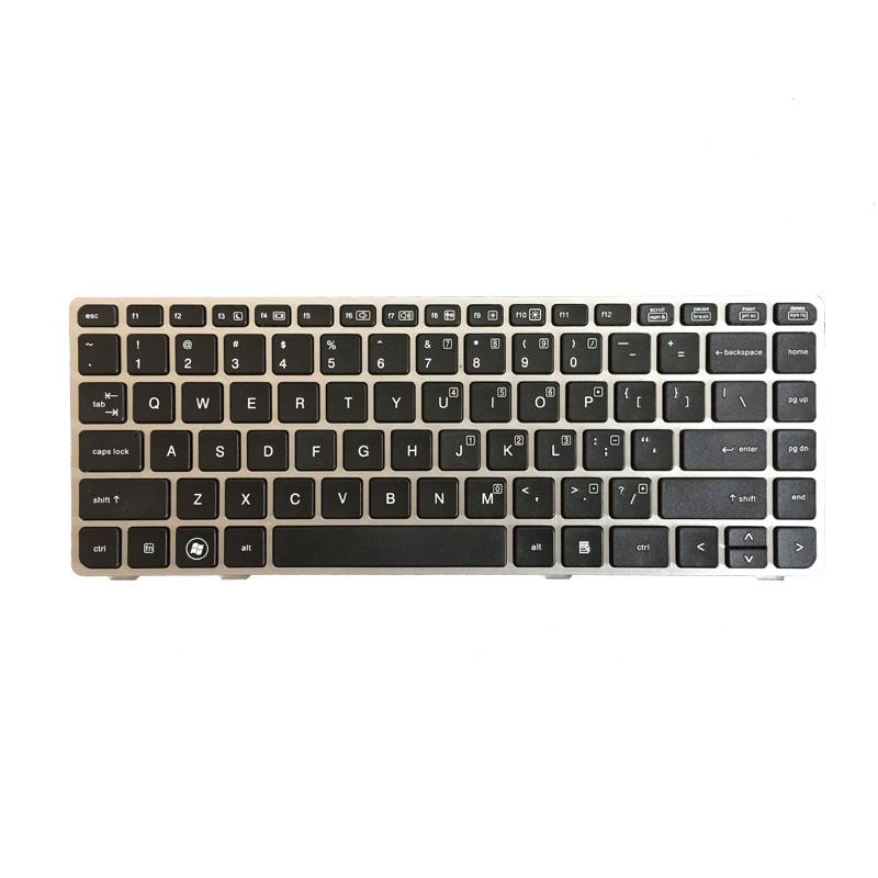 Silver Frame us Keyboard for Hp Elitebook & Probook 3