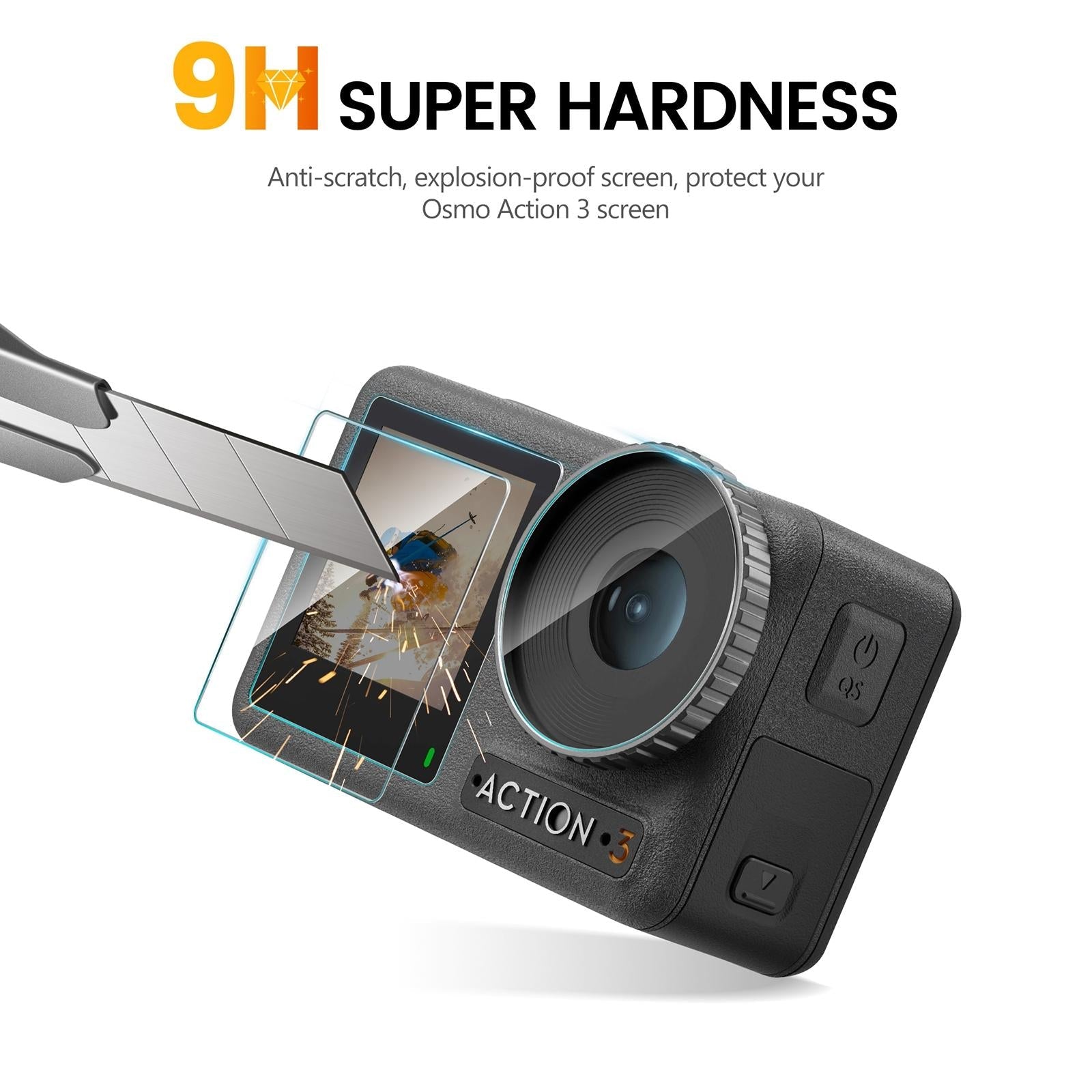 2-pack 3-in-1 Tempered Glass Screen Protectors for Front and Back Lenses 5