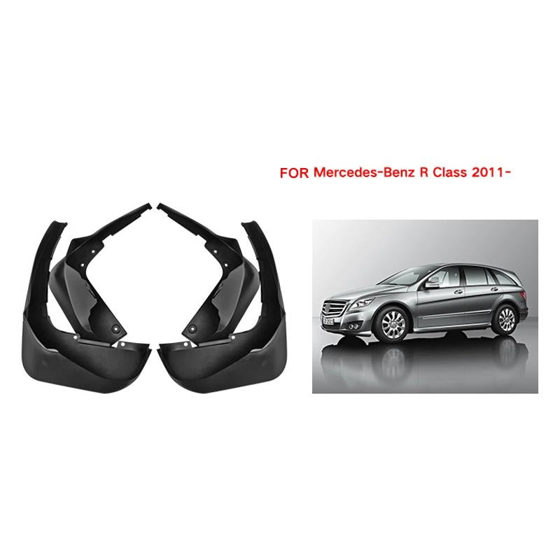 For Mercedes-Benz R-Class 2011-2022 4Pcs / Set Car Auto Soft Plastic Splash Flaps Fender Guard 3