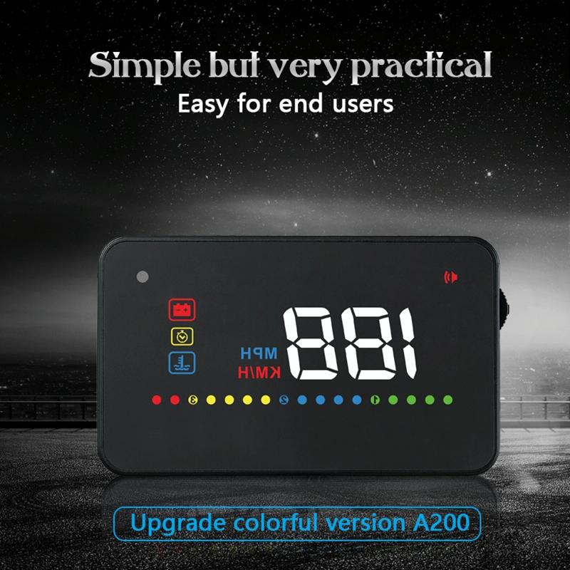 3.5 Inch Vehicle Head Up Display Car Speed Engine Revs Water Temp Voltage 3