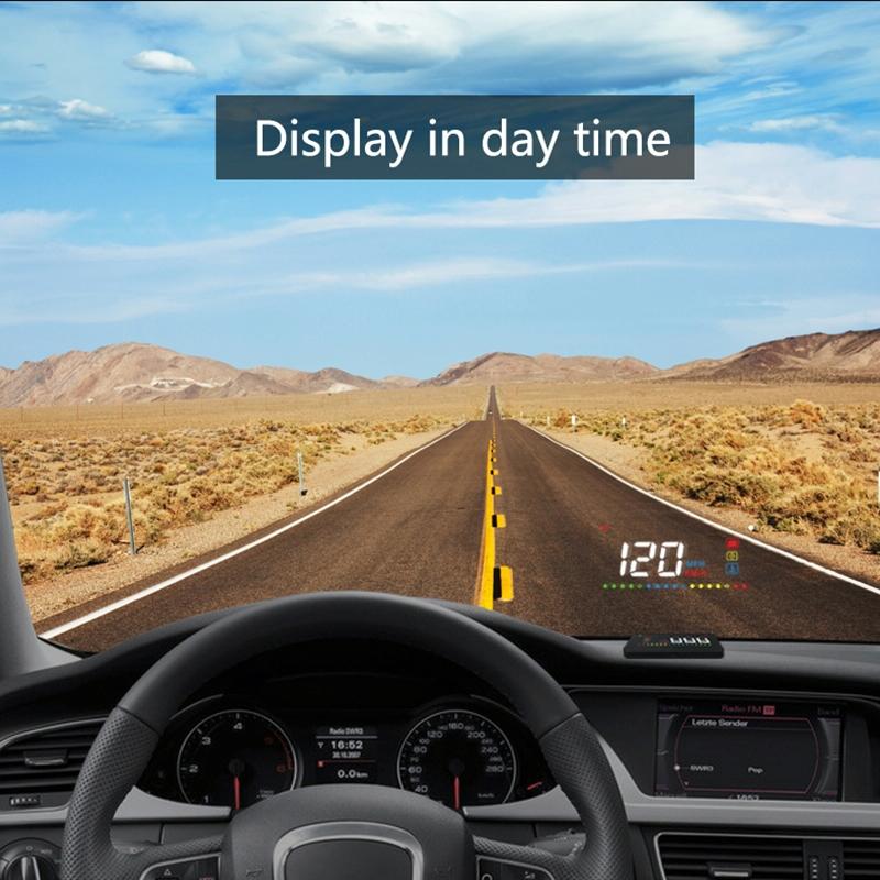 3.5 Inch Vehicle Head Up Display Car Speed Engine Revs Water Temp Voltage 7