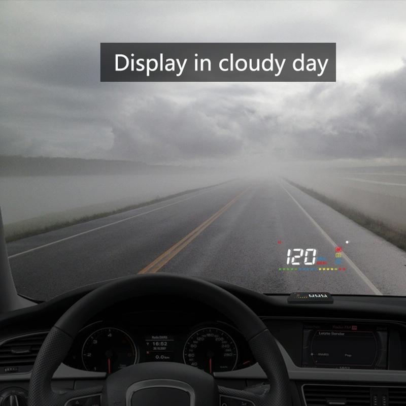 3.5 Inch Vehicle Head Up Display Car Speed Engine Revs Water Temp Voltage 8