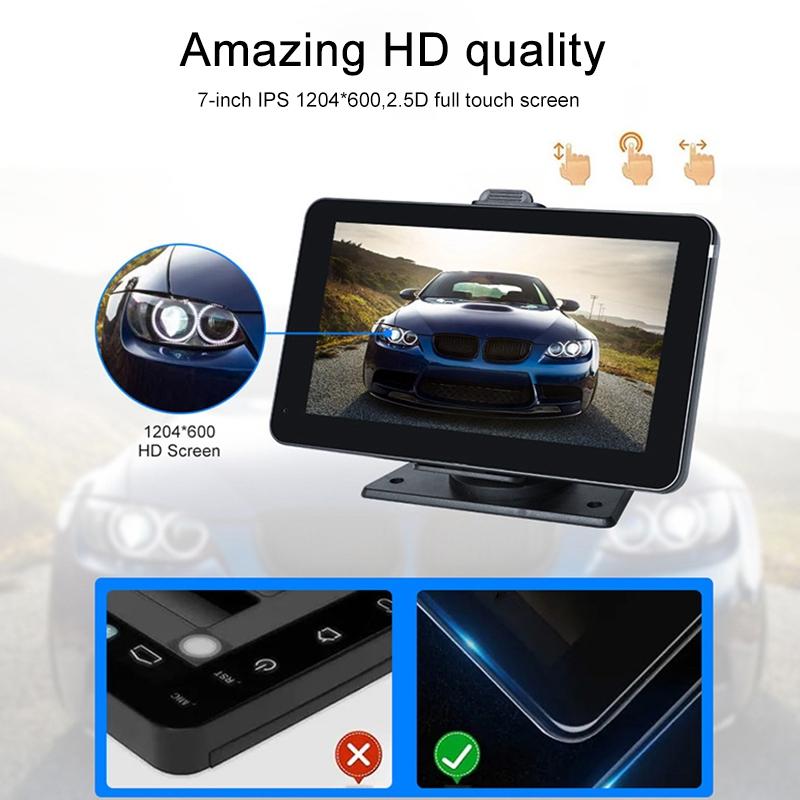 7 Wireless Carplay Car Navigator with Smart Driving Recorder 5
