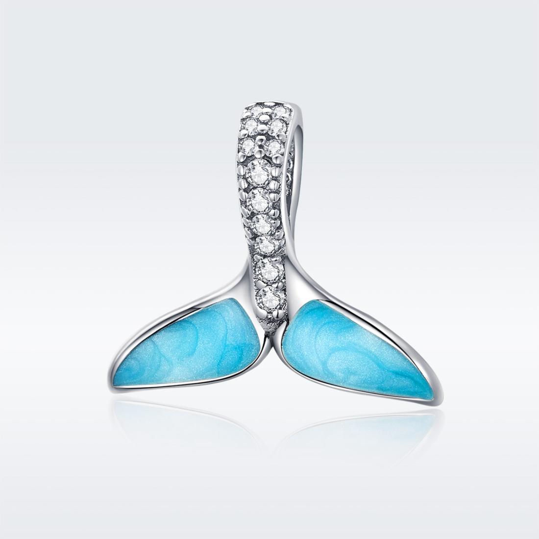 925 Sterling Silver Ocean Fishtail Pendant Necklace 3