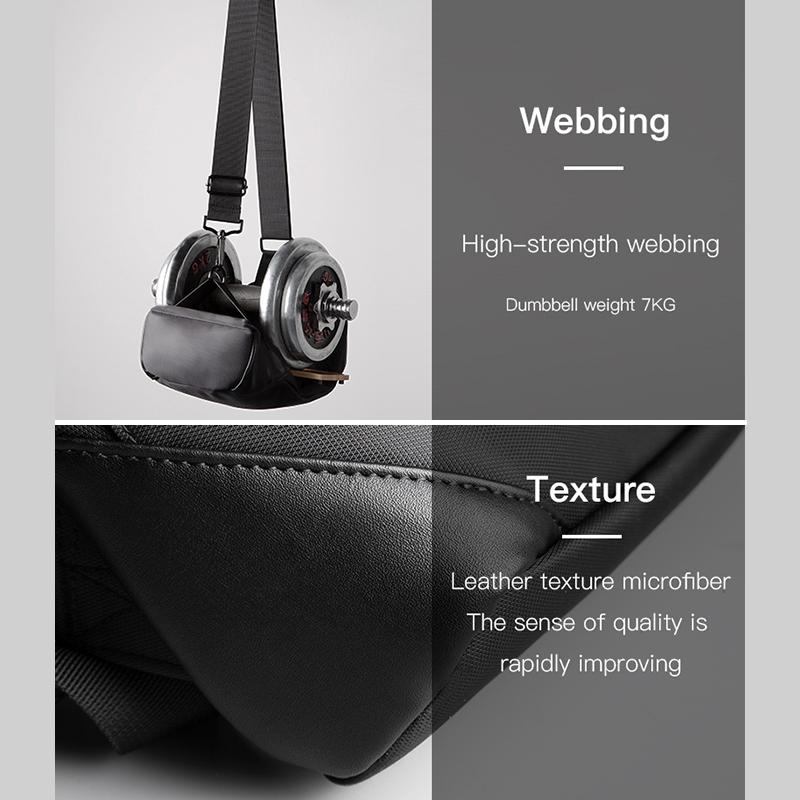 Water Repellent Business Chest Bag Multi Functional & Wear Resistant 7