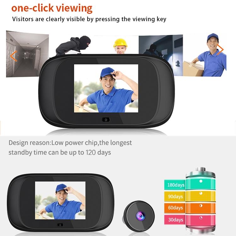 Smart 1.0Mp Peephole Doorbell With 2.8 Screen 5
