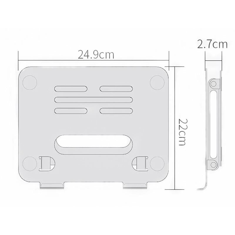 Double-layer Aluminum Alloy Folding Stand for Notebooks and Tablets 6