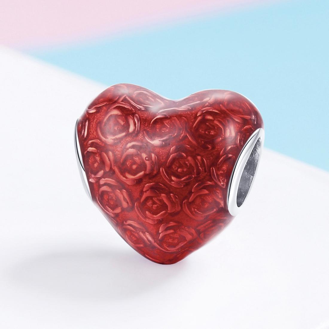 925 Sterling Silver Red Love Diy Bracelet Necklace Beads 6