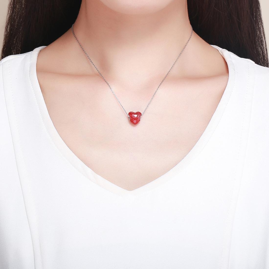 925 Sterling Silver Red Love Diy Bracelet Necklace Beads 9