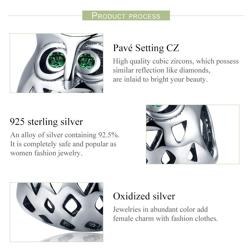 925 Sterling Silver Gemstone Inlaid Beads 5