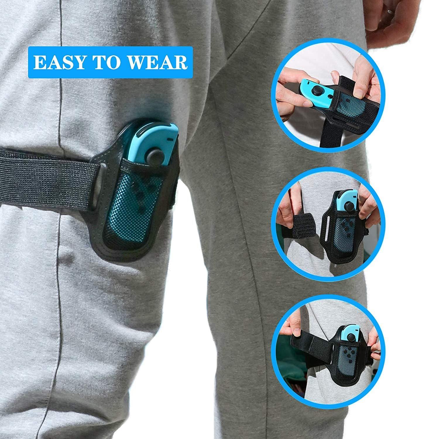 Flexible Joycon Leg Strap with Adjustable Band 6