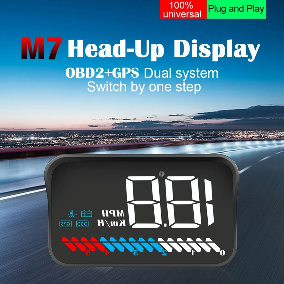 Universal Car Obd2 + Gps Hud 3.5 Inch Display Fuel Consumption 4
